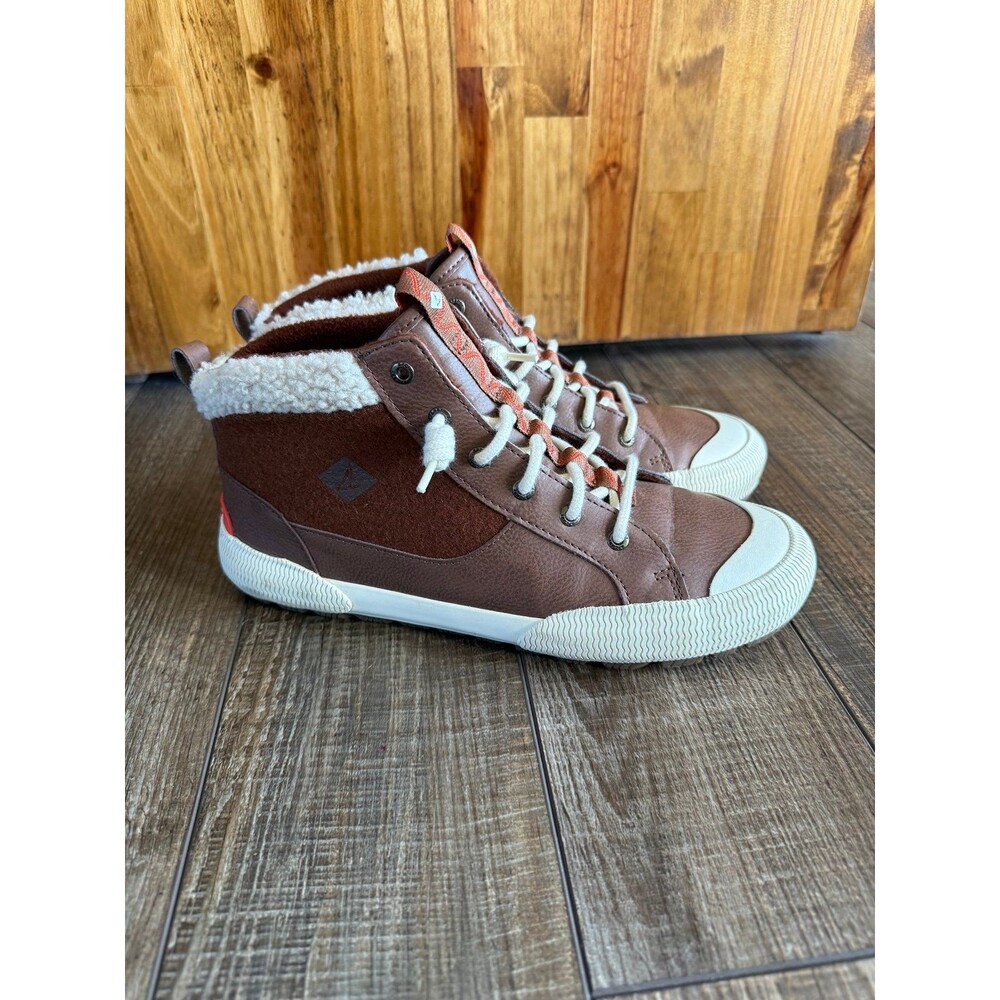 Keds Pier Wave Storm Tumbled Sneaker Bootie Sz. 9 Cognac